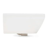 Beli viseči umivalnik Vitra Integra 60x36 cm iz keramike z odprtino pro za armaturo na sredini in prelivom.