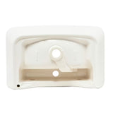 Beli viseči umivalnik Vitra Integra 60x36 cm iz keramike z odprtino pro za armaturo na sredini in prelivom.