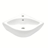 Beli kotno umivalnik vitra Integra 56x40 cm s prelivom in odprtino pro za armaturo na sredini