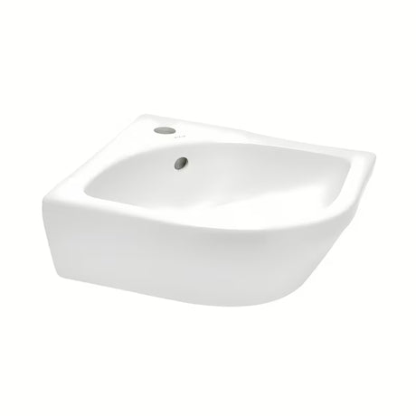 Beli kotno umivalnik vitra Integra 56x40 cm s prelivom in odprtino pro za armaturo na sredini