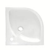 Beli kotno umivalnik vitra Integra 56x40 cm s prelivom in odprtino pro za armaturo na sredini