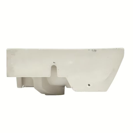 Beli kotno umivalnik vitra Integra 56x40 cm s prelivom in odprtino pro za armaturo na sredini
