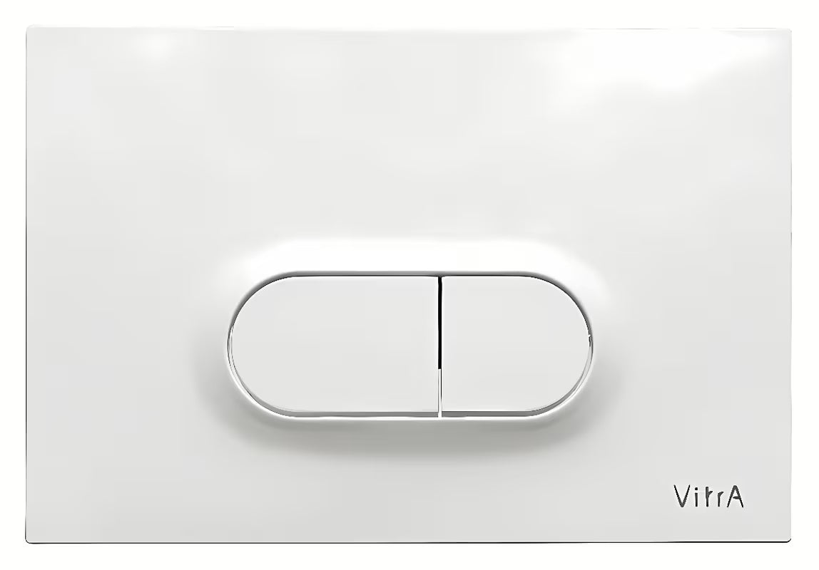 Bijela sjajna upravljačka tipka za ispiranje tipka Vitra Loop O od plastike