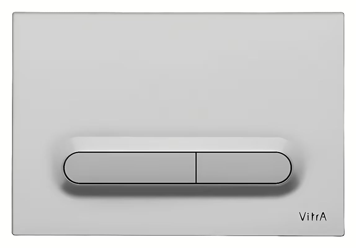 Tipka za ispiranje aktivirna tipka vitra Loop T u mat krom izvedbi s ovalnim tipkama