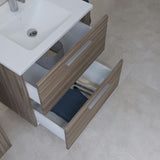 Koupalniški sestav Vitra Mia 59 x 39,5 cm u dekoru cordoba s ormarićem, umivaonikom, ogledalom i LED rasvjetom