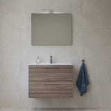 Koupalniški sestav Vitra Mia 79 x 39,5 cm u dekoru cordoba s ormarićem, umivaonikom, ogledalom i LED rasvjetom