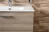 Koupalniški sestav Vitra Mia 79 x 39,5 cm v dekorju cordoba z omarico, umivalnikom, ogledalom in LED osvetlitvijo.