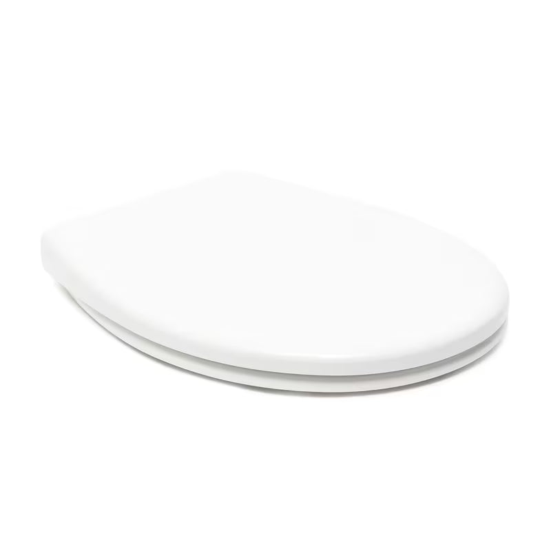 Bela WC deska Vitra Normus s tehnologijo mehko Zapiranje Soft Close, EasyLock in kovinskimi tečaji s skritim pritrjevanjem.
