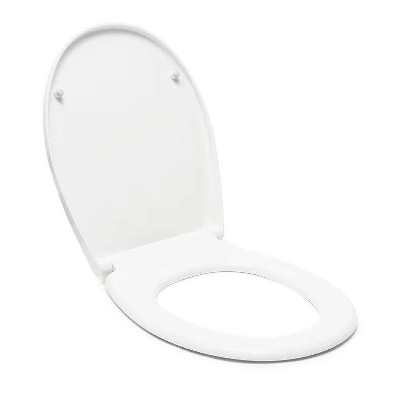 Bela WC deska Vitra Normus s tehnologijo mehko Zapiranje Soft Close, EasyLock in kovinskimi tečaji s skritim pritrjevanjem.