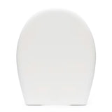 Bela WC deska Vitra Normus s tehnologijo mehko Zapiranje Soft Close, EasyLock in kovinskimi tečaji s skritim pritrjevanjem.