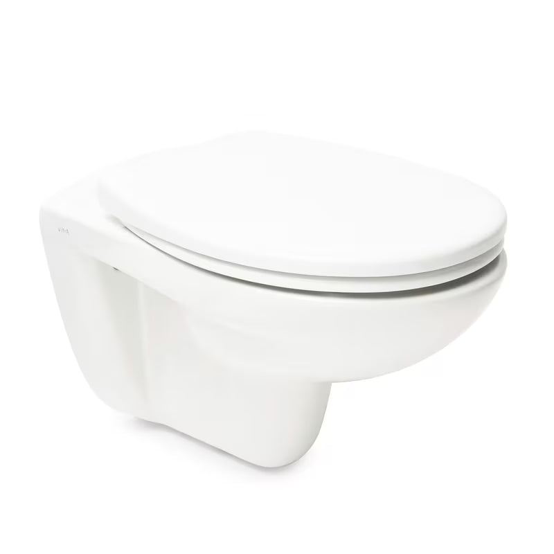 Viseča WC Školjka Vitra Normus v beli barvi brez splakovalnega kroga s wc desko mehko Zapiranje Soft Close.