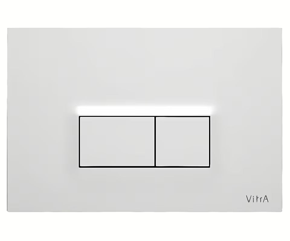 Bijela sjajna plastična tipka za ispiranje aktivirna tipka Vitra pro za podžbukne module vitra