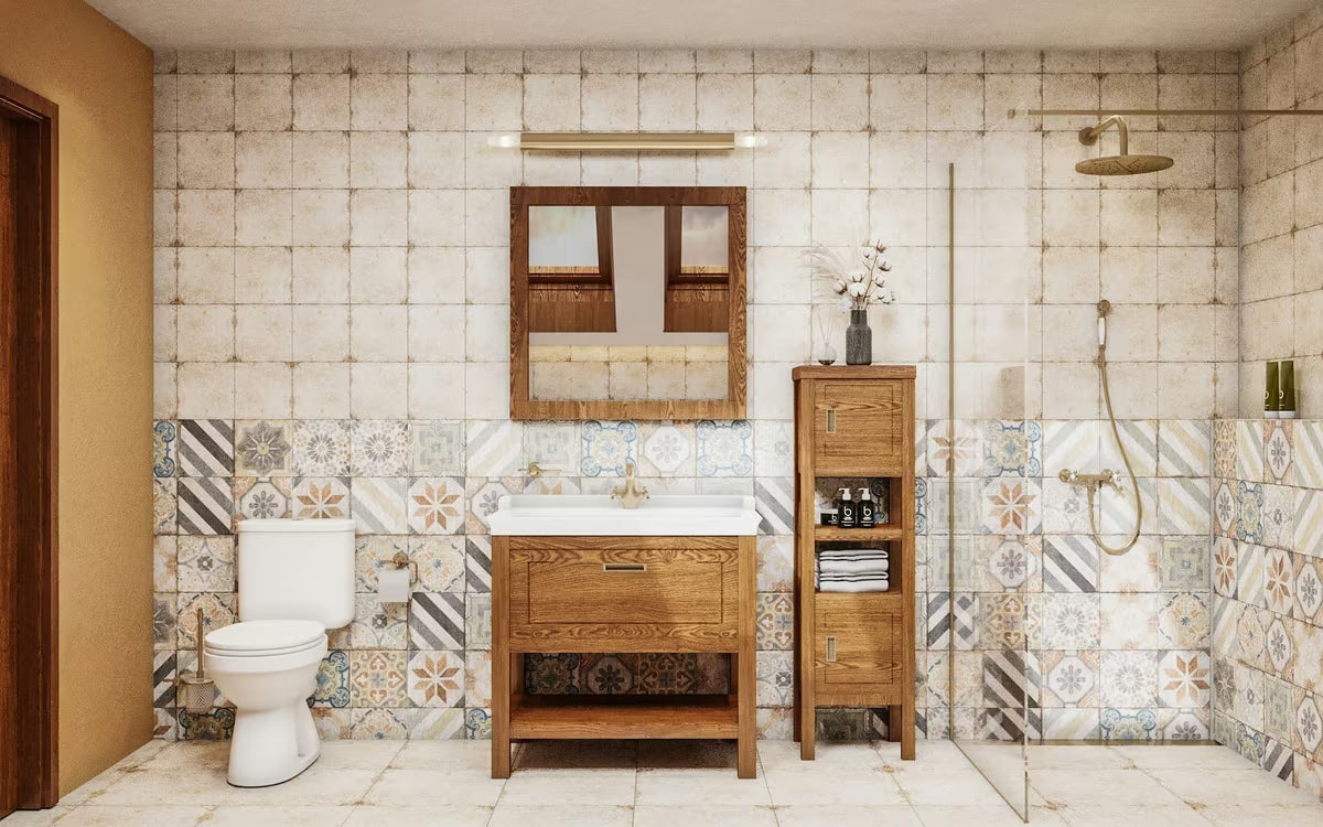 Bel keramični viseči umivalnik Vitra Ricordi 80 x 53 cm z odprtino pro za armaturo na sredini in prelivom.