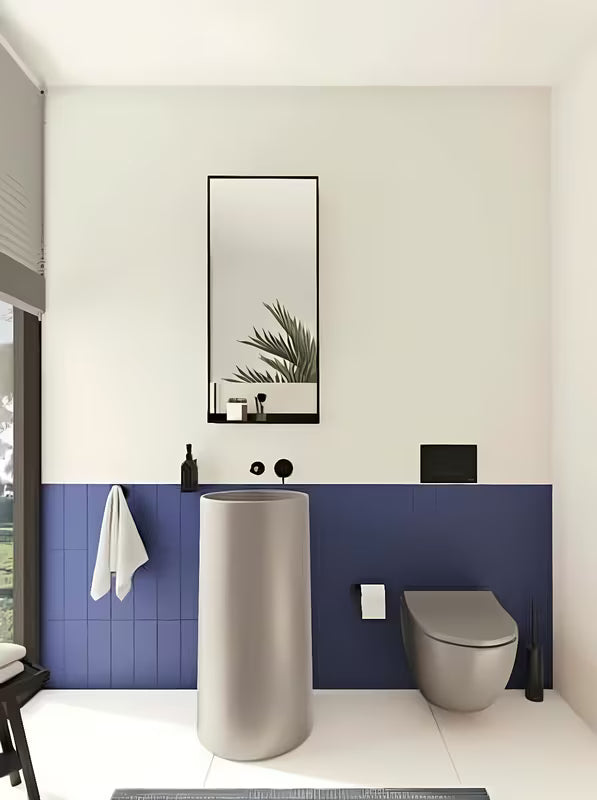 Črna mat aktivirna tipka Vitra Root Square pro kotličke vitra z mehanskim dvojnim splakovanjem.