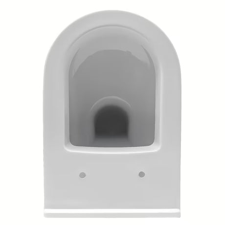 Beli viseča WC školjka vitra S50 z vidnim stranskim pritrjevanjem