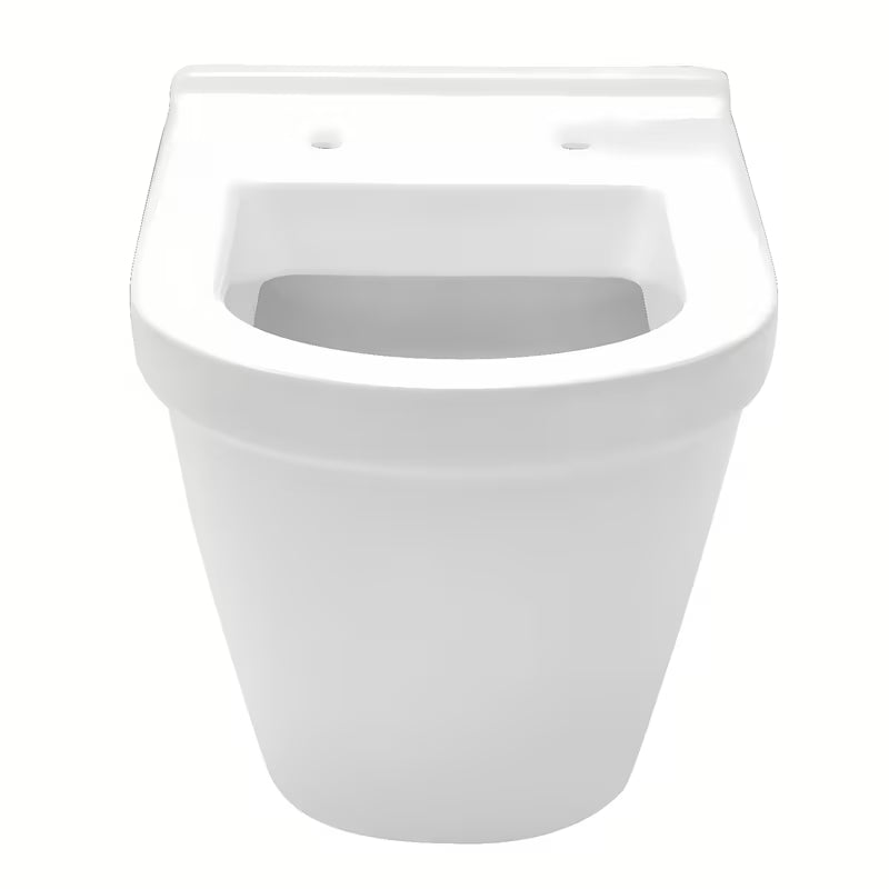 Bijeli viseča WC školjka vitra S50 s vidljivim bočnim pričvršćenjem