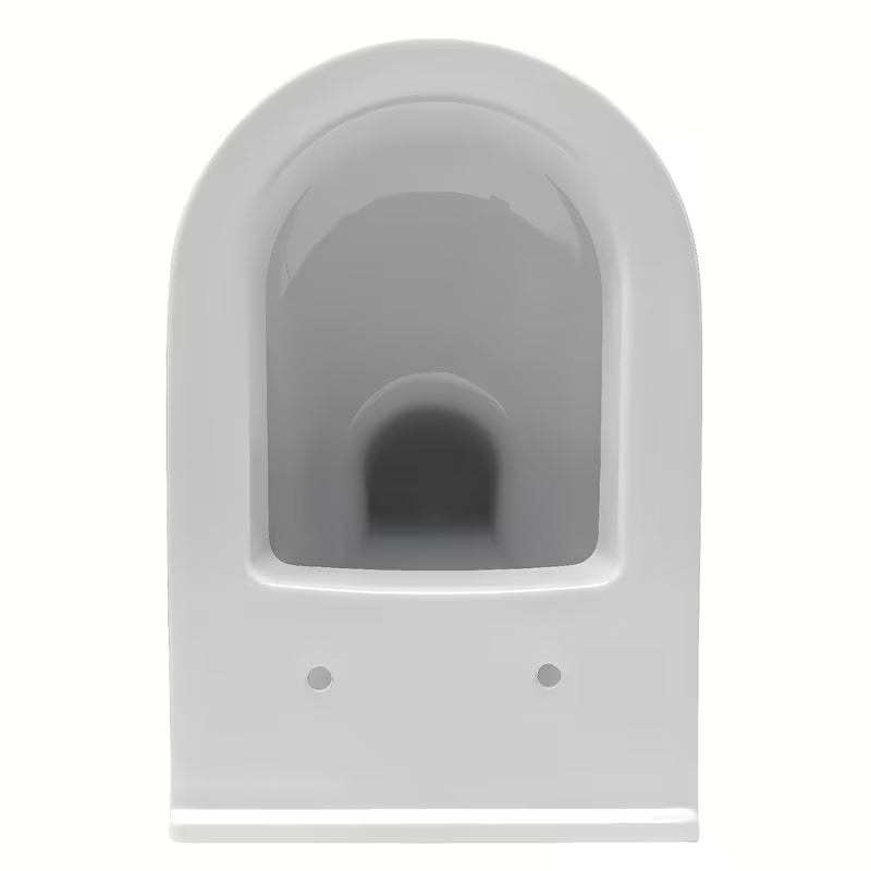 Bijeli viseča WC školjka vitra S50 s vidljivim bočnim pričvršćenjem