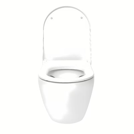 Vitra S60 viseča WC školjka u bijeloj boji brez splakovalnega kroga s wc desko mehko Zapiranje Soft Close i skrivenim pričvršćenjem.