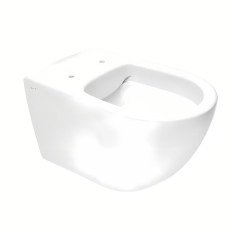 Vitra S60 viseča WC školjka u bijeloj boji brez splakovalnega kroga s wc desko mehko Zapiranje Soft Close i skrivenim pričvršćenjem.