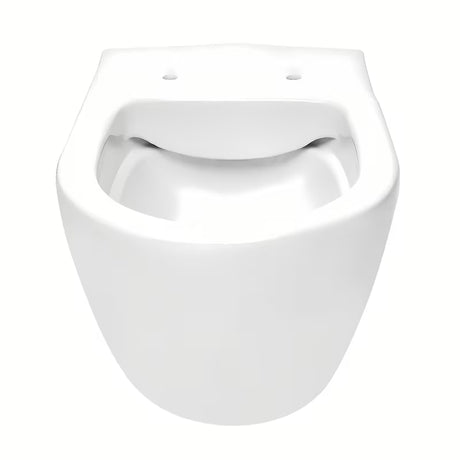 Vitra S60 viseča WC školjka u bijeloj boji brez splakovalnega kroga s wc desko mehko Zapiranje Soft Close i skrivenim pričvršćenjem.