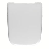 Bel WC deska Vitra Shift iz duroplasta z mehko Zapiranje Soft Close in kovinskimi tečaji s skritim pritrjevanjem.
