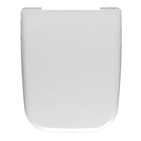 Bel WC deska Vitra Shift iz duroplasta z mehko Zapiranje Soft Close in kovinskimi tečaji s skritim pritrjevanjem.