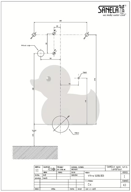 Bijeli urinal vitra s senzorjem s automatskim ispiranjem Sanela