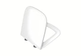 Bel duroplastni WC deska Vitra Valarte z mehko Zapiranje Soft Close in EasyLock ter kovinskimi tečaji s skritim pritrjevanjem.