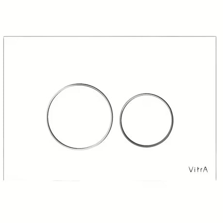 Bijele tipke za ispiranje tipka vitra Vetro sa staklenom pokrovnom pločom