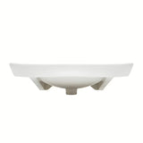 Bijeli za invalide viseči umivalnik Vitra od keramike s preljevom i otvorom pro slavinu u sredini