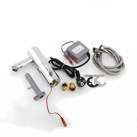 Kromirana beskontaktna senzorska armatura za umivalnik Weltservis Donner AutoFlow 01 s infracrvenim aktiviranjem