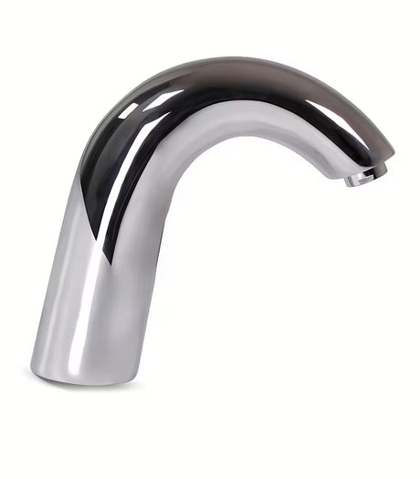 Kromirana senzorska armatura za umivalnik Weltservis Donner s infracrvenim aktiviranjem i ručicom za regulaciju temperature.