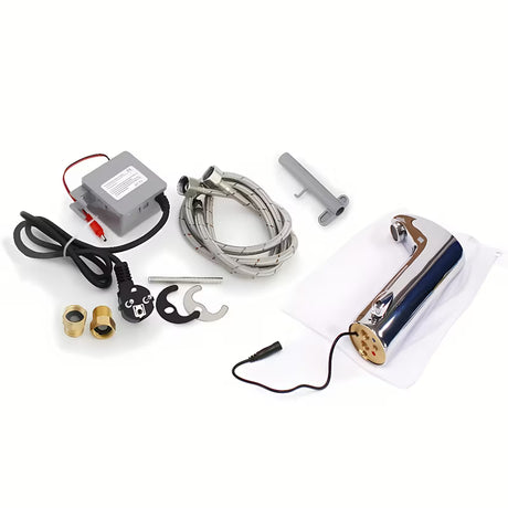 Kromirana senzorska stoječa armatura za umivalnik Weltservis Donner s infracrvenim aktiviranjem