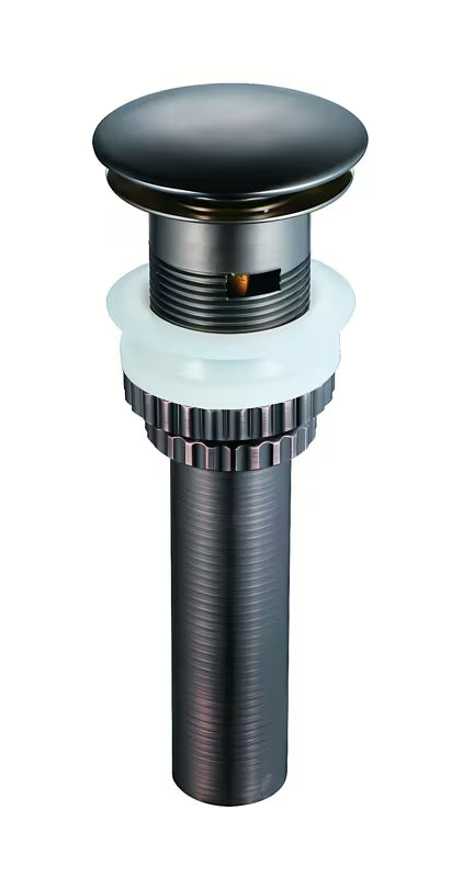 Odtok za umivalnik WF Industrial klik-klak s preljevom u završnoj obradi uljem trljana bronca.